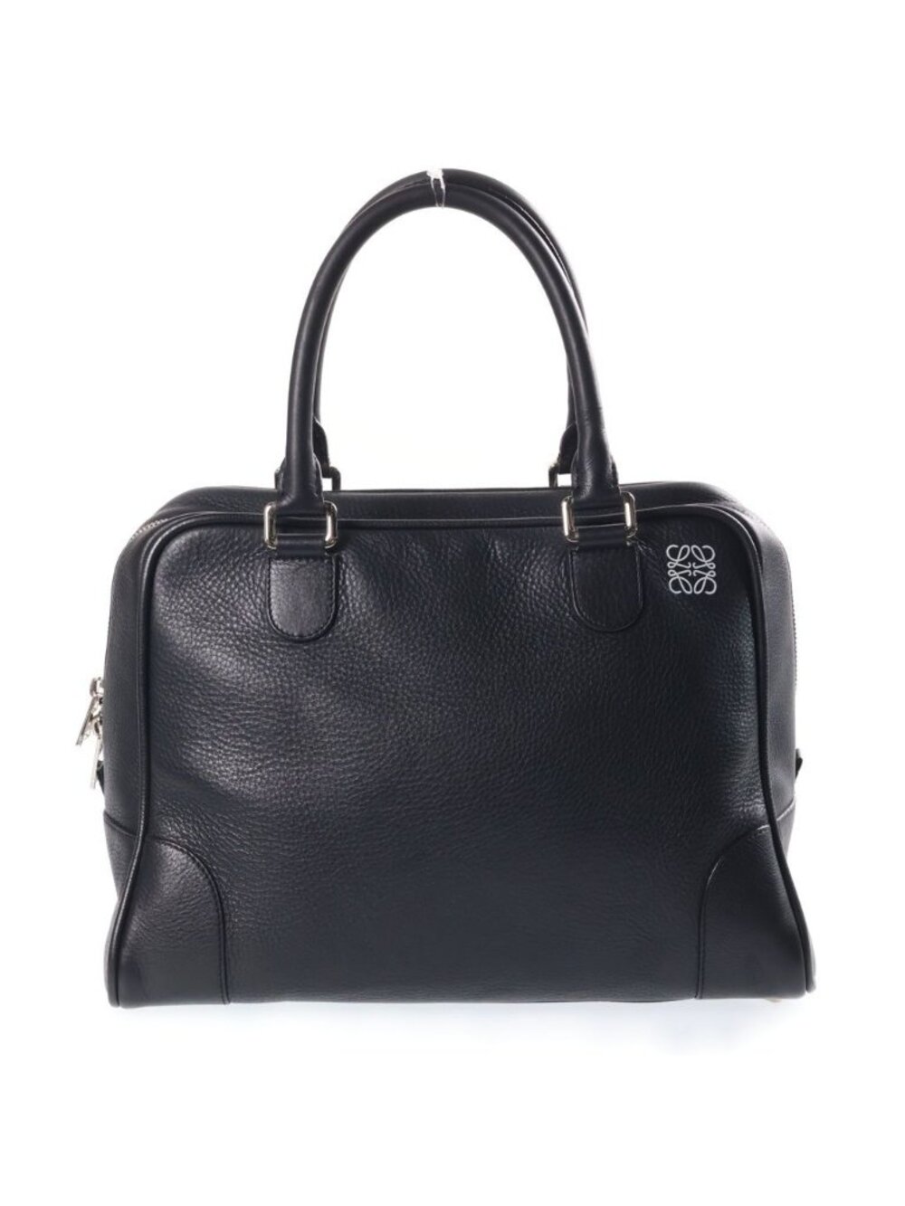 Loewe Amazona 36 Anagram Logo Leather Handbag Black